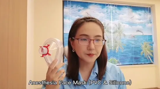 Maschera per anestesia in PVC Maschera per anestesia medica monouso in PVC Fabbrica per adulti M, taglia 4# con CE FDA