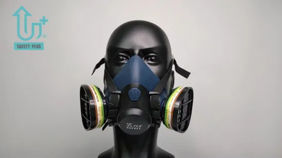 Respiratore riutilizzabile per maschera antigas antipolvere per costruzioni industriali